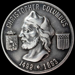1893 Columbian Christopher Columbus Box Dollar with Shields SCD
