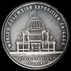 1893 Columbian Christopher Columbus Box Dollar with Shields SCD