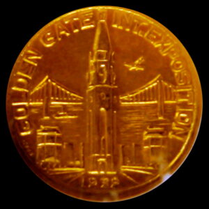 HK-488 1939 Golden Gate International Exposition Charbneau SCD – GOLD J1