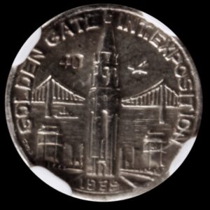 HK-487B 1939 Golden Gate International Exposition Charbneau 1939 Sterling Silver “40” J8 SCD