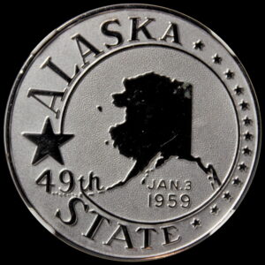 HK-529 1959 Alaska-Hawaii Statehood Silver SCD