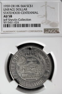 HK-564 1959 Oregon Statehood Centennial Uniface SCD