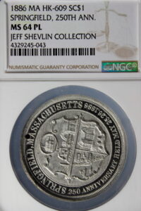 HK-609 1886 Springfield Massachusetts 250th Anniversary SCD