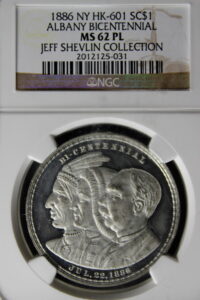 HK-601 1886 Albany, NY Centennial SCD