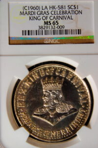 HK-581 1960 Mardi Gras King of Carnival Celebration SCD