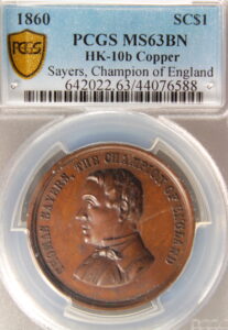 HK-10B 1860 Sayers Boxing Champion of England SCD