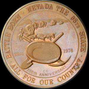 HK-19 1976 Centennial Nevada Restrike in Copper SCD