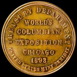 HK-155 1893 Columbian Exposition Oreide Variety Small Letters Official SCD