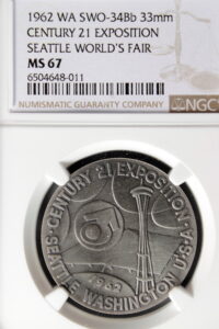1962 Century 21 Exposition Official Silver SCD