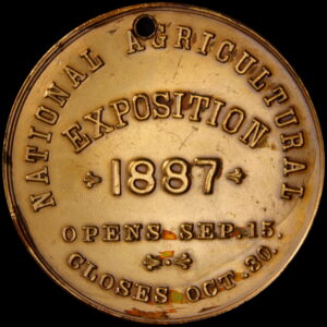 HK- 1887 National Agricultural Exposition Official SCD