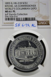 HK-218 1893 Columbian Murdock Ohio State Building Ritchie SCD