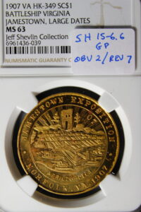 HK-349 1907 Jamestown Tercentennial Exposition Aerial View SCD