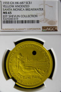 HK-687 1933 Santa Monica Breakwater Yellow Anodized SCD