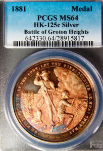 HK-125C 1881 Battle of Groton Heights “SILVER” SCD