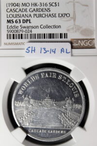 HK-316 1904 Louisiana Purchase Schwaab Cascade Gardens / Government SCD