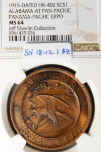 HK-402 1915 Panama-Pacific International Exposition Alabama State SCD