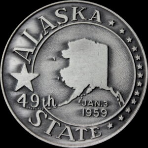 HK-534 1959 Alaska-Hawaii Statehood Oxidized Nickel-Silver SCD