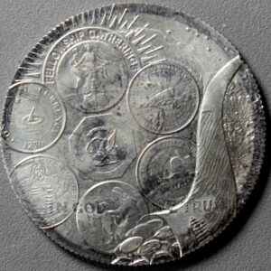 11th So-Called Dollar Fellowship Gathering “Overstruck on a 1964 Kennedy Half” Medal struck by Daniel Carr