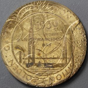 11th So-Called Dollar Fellowship Gathering “Overstruck on a 1939 GGIE Treasure Island Gilt Bronze So-Called Dollar” Medal struck by Daniel Carr