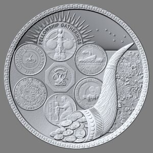 11th So-Called Dollar Fellowship Gathering “Nickel” Medal struck by Daniel Carr