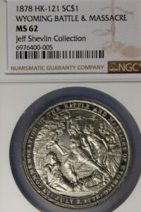 HK-121 1878 Wyoming Battle and Massacre Centennial SCD – White Metal