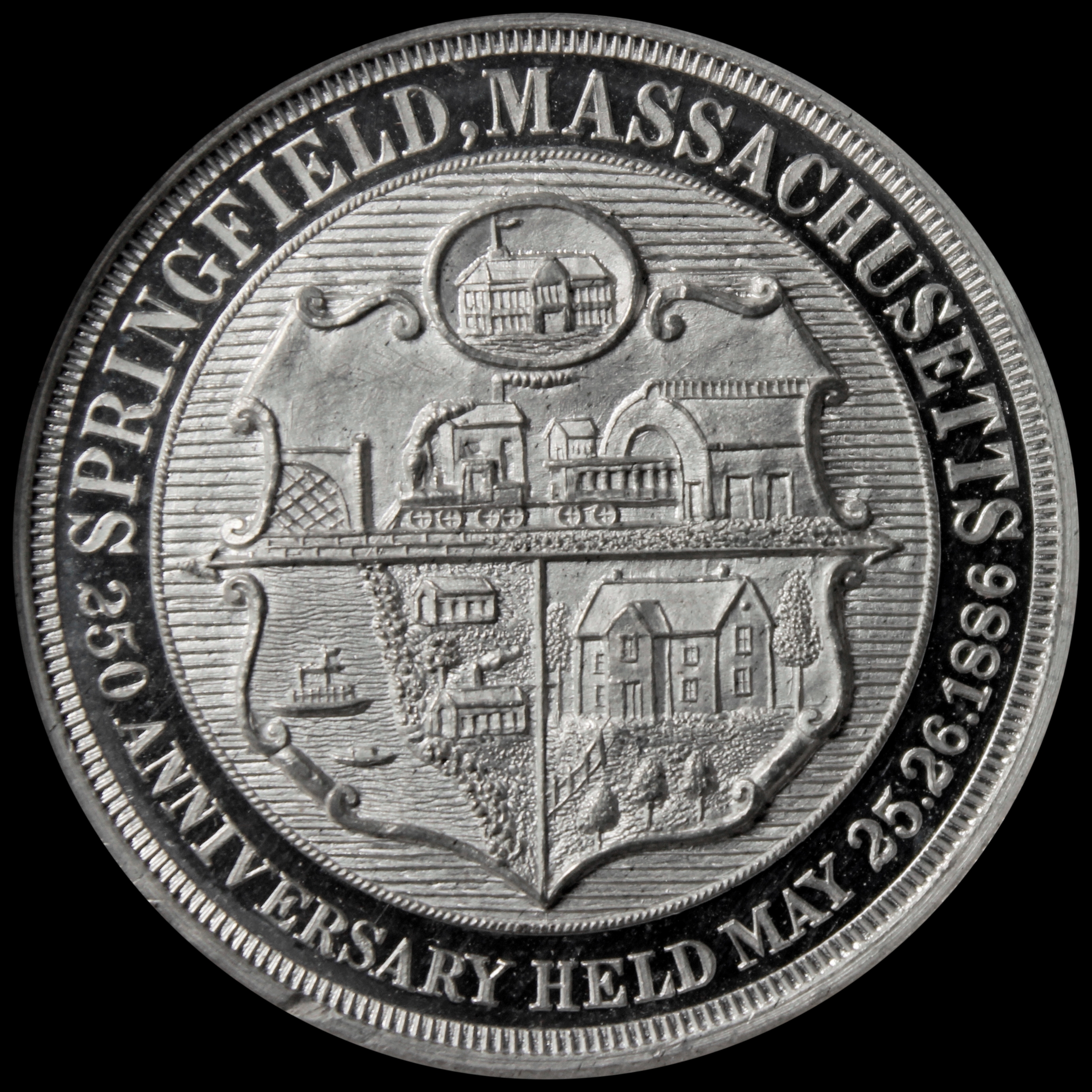 HK-609 1886 Springfield Massachusetts 250th Anniversary SCD
