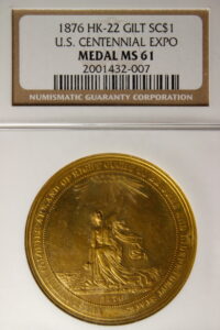 HK-22 1876 U.S. Centennial Exposition Official SCD