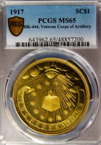 HK-444 1917 World War I Visit of our Allies by Thomas Elder – Gold-Plated