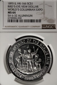 HK-166 1892 Columbian Not a Birdseye View Landing SCD