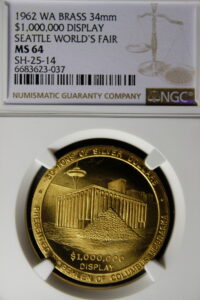 1962 Century 21 Exposition Low Relief Million Dollar Display SCD