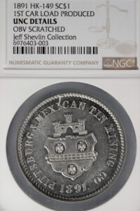 HK-149 1891 1st Car Load of Tin Produced in America SCD