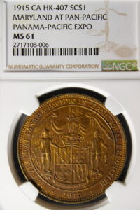 HK-407 1915 Panama-Pacific International Exposition Maryland State SCD