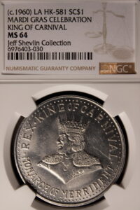 HK-581 1960 Mardi Gras King of Carnival Celebration SCD