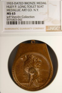 1933 Huey Long Toilet Seat SCD