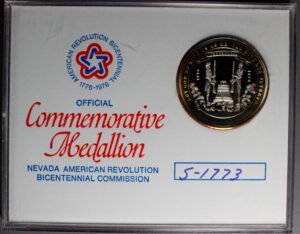 HK-19 1976 Centennial Nevada Restrike in Silver SCD