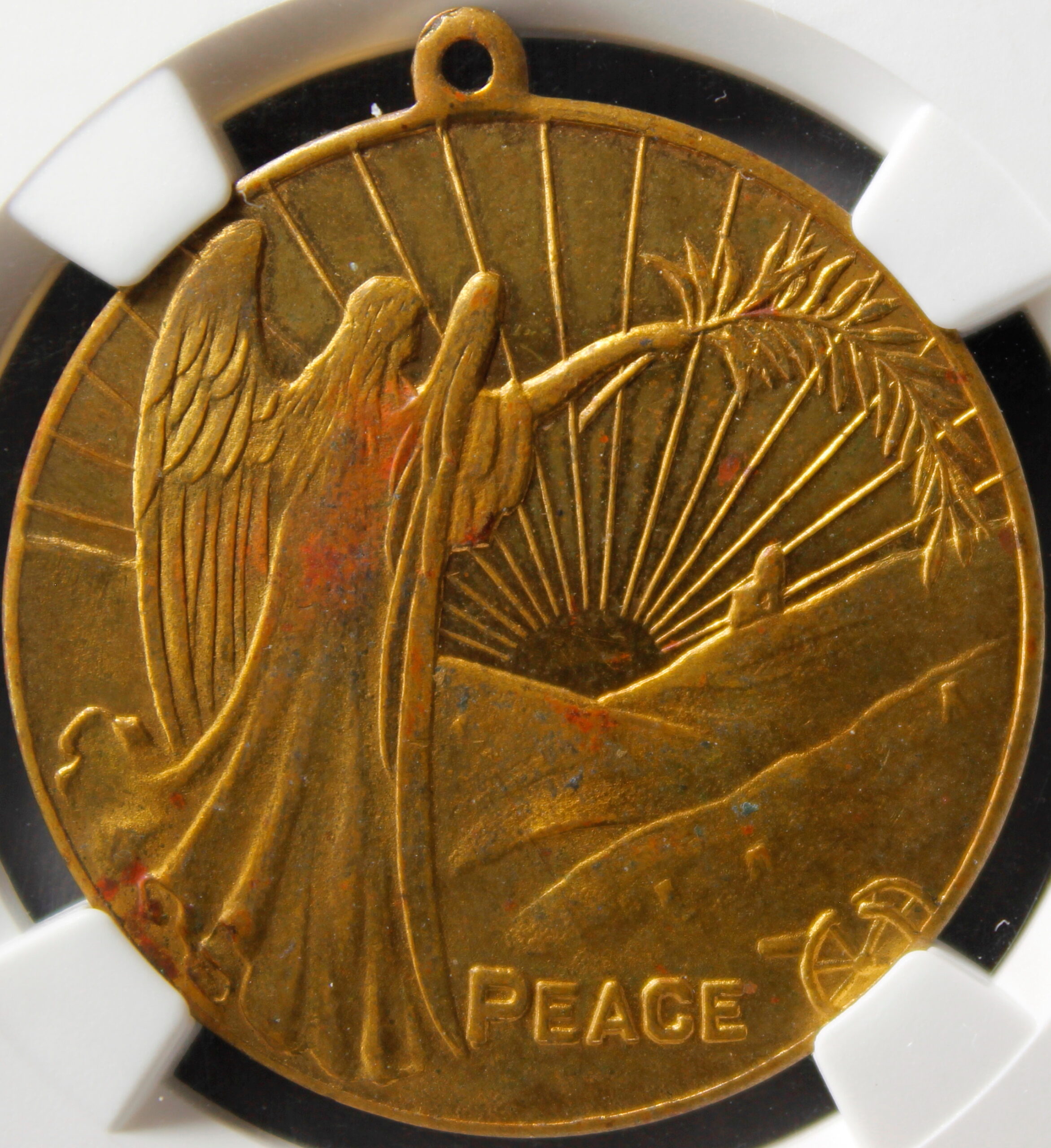 1918 World War I Peace Medal Standing Angel SCD | So-Called Dollar