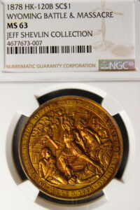 HK-120B 1878 Wyoming Battle and Massacre Centennial Brass SCD