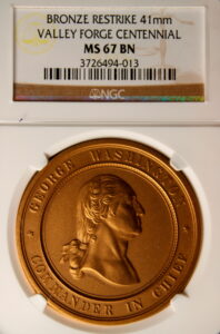 HK-137 1878 George Washington Valley Forge Centennial 20th Century Restrike SCD