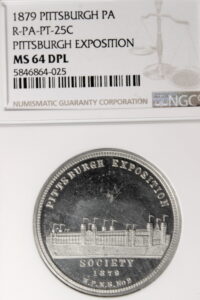 1879 Pittsburgh Exposition Offcial SCD