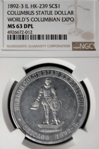 HK-239 1893 Columbian Exposition Statue SCD
