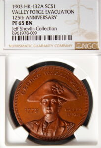 HK-132A 1903 Valley Forge Evacuation 125th Anniversary Bronze SCD