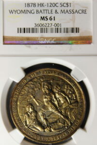 HK-120C 1878 Wyoming Battle and Massacre Centennial Gilt SCD