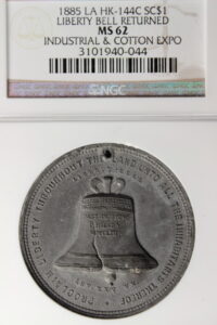 HK-144C 1885 Industrial Cotton Exposition Liberty Bell Returned SCD