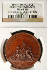 HK-602 1886 Albany New York Bicentennial SCD