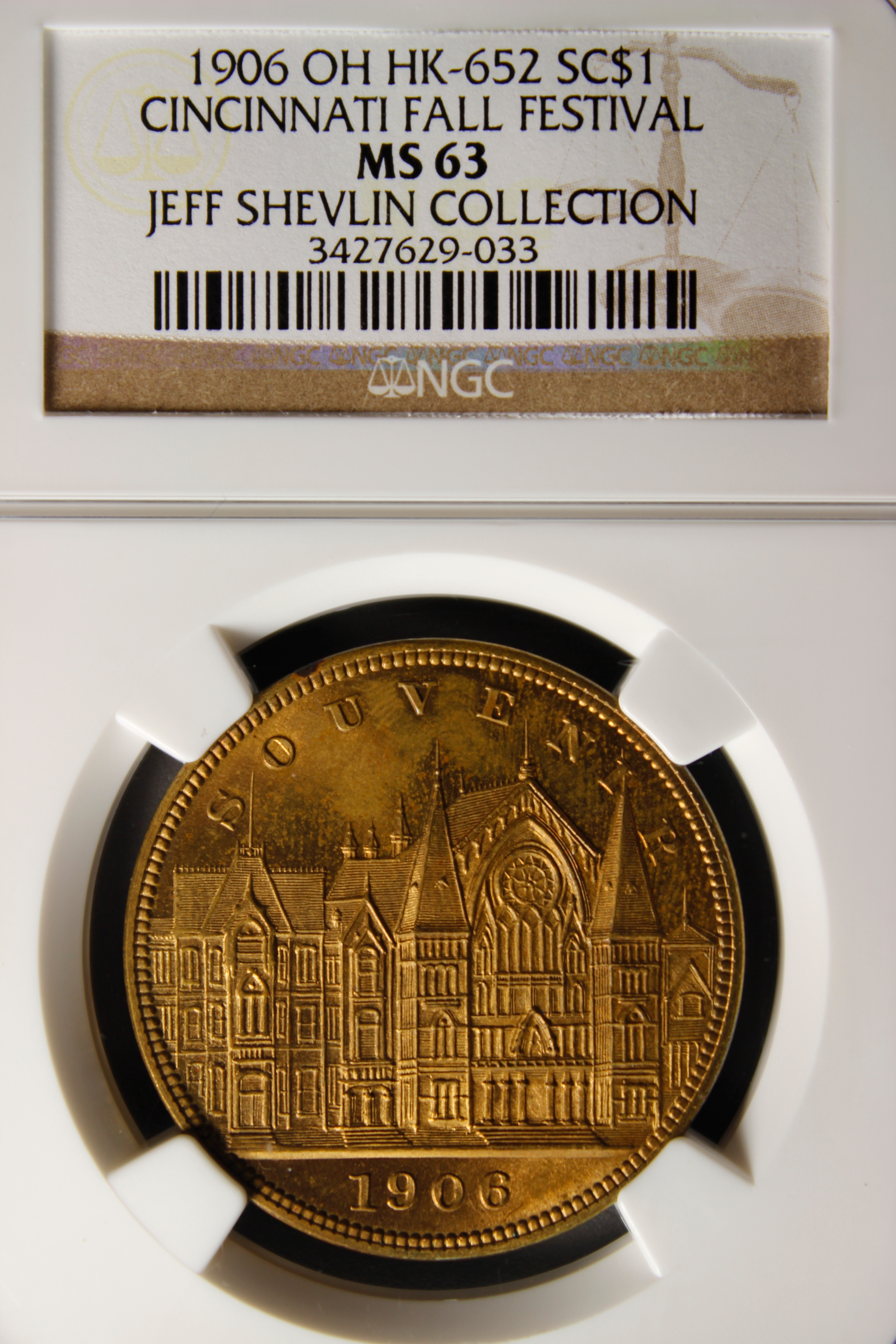 HK-652 1906 Cincinnati Fall Festival SCD