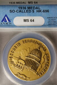HK-696 1936 Wisconsin Territory Centennial SCD