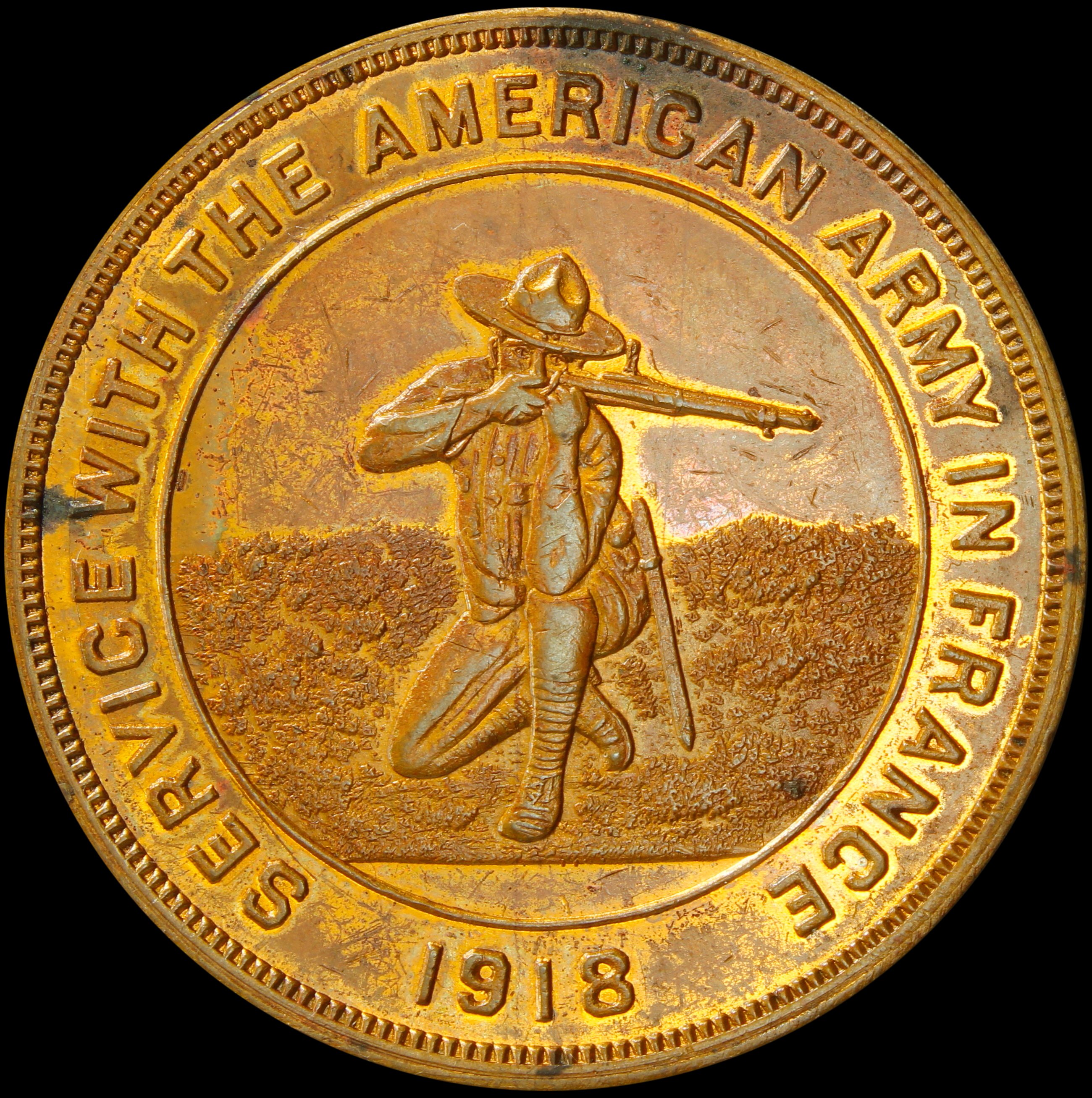 HK-893A 1918 Service with American Army in France SCD