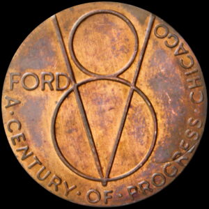 HK-466 1933 Century of Progress Ford Exposition 1934 SCD with a “Blank Planchet”