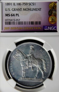 HK-759 1891 Ulysses S. Grant Monument on Horseback SCD