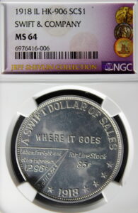 HK-906 1918 Swift & Company Legend Reverse SCD